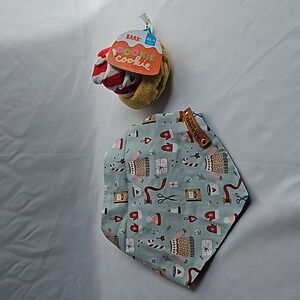 Mud Bay Ruff Hippie Winter Dog Bandana and Bark Dog Toy